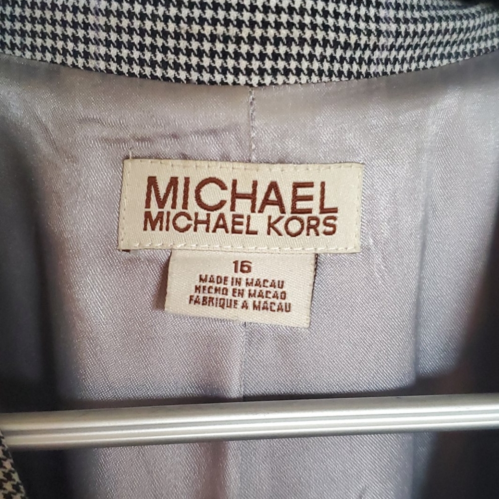 Grey, black & purple Michael Kors Blazer Size 16 - Picture 2 of 5